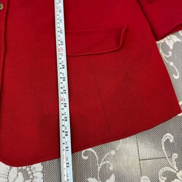 Ralph Lauren Black Label Red Button Front Cardigan Sweater - Picture 10 of 16